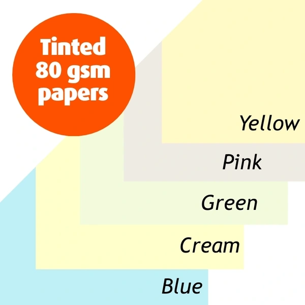 Tinted 80gsm Paper Colour Swatch