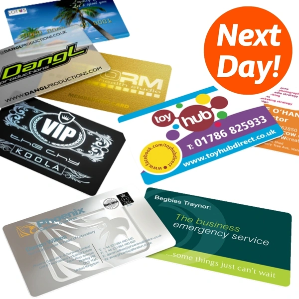  Next Day Printed Plastic Business Cards & Membership Cards