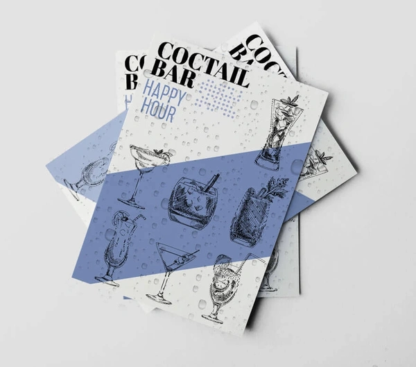 A5 Waterproof Menu