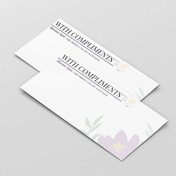 Recycled Compliment Slips