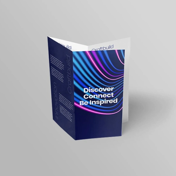 Folded Flyers Leaflets Double Parallel Fold