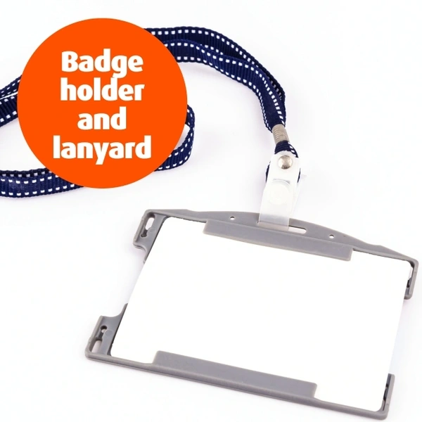  Badge Holder And Lanyard